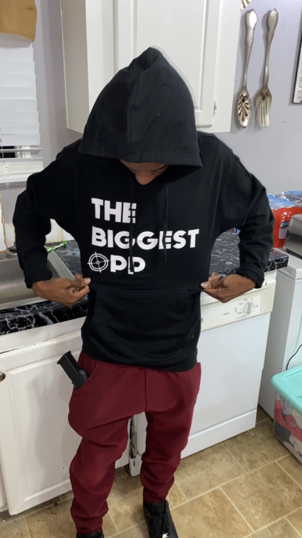 TheBiggestOppInc. Emblem Hoodie .